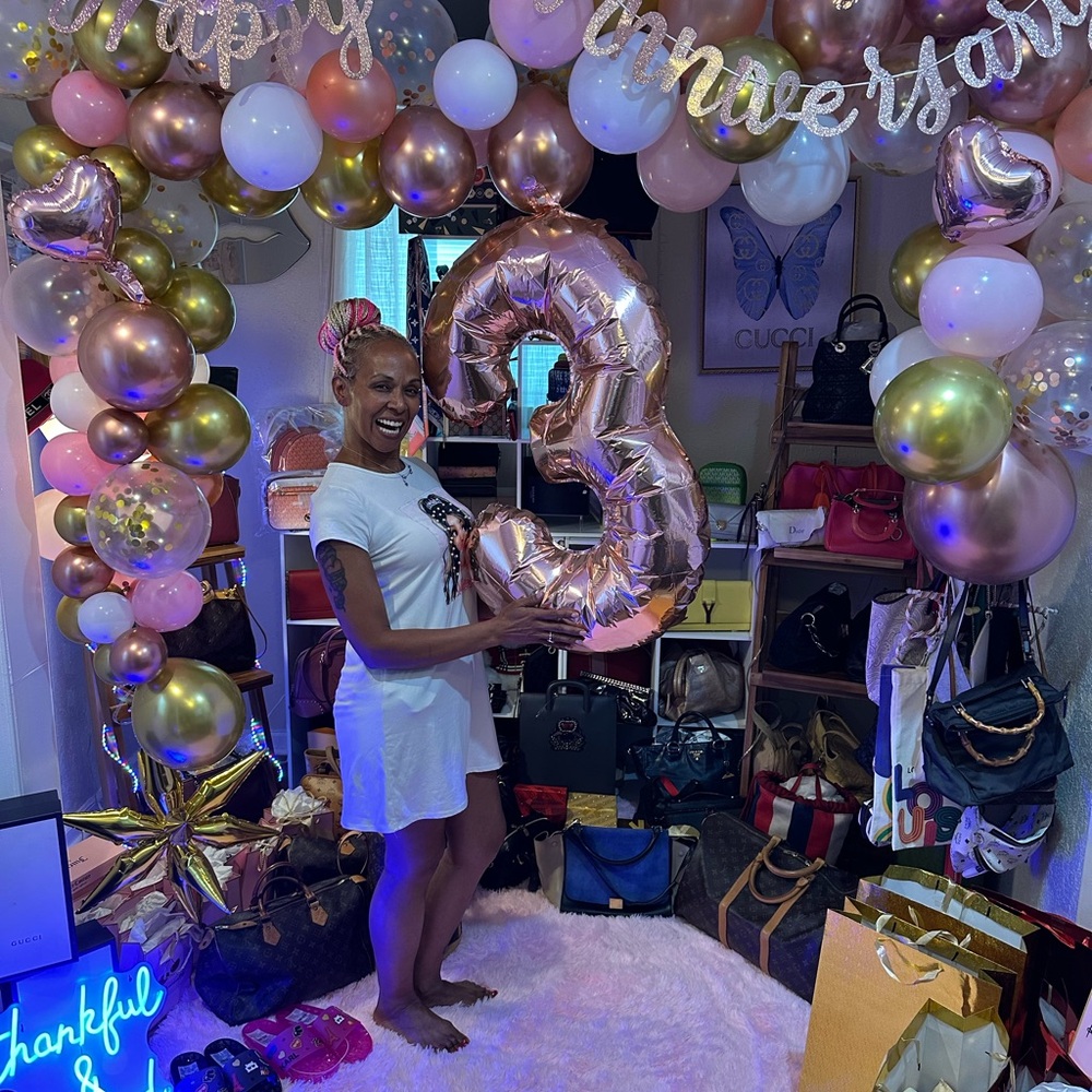 Rose Gold Number 3 Balloon for Celebrations 33